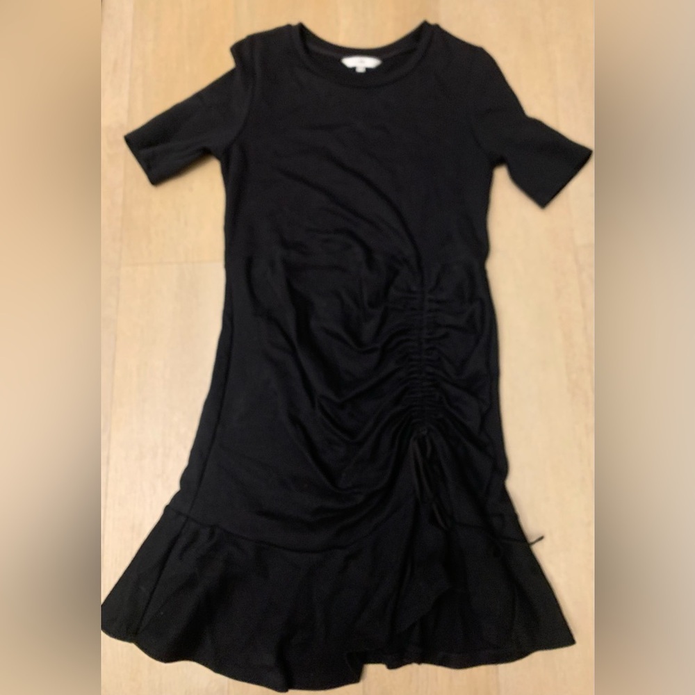 J.Inc Ruched black dress. Size Large